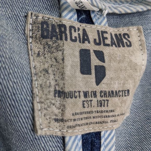 Garcia Denim sleeveless Jean jacket, denim sleeveless vest size Medium @c - Picture 5 of 7